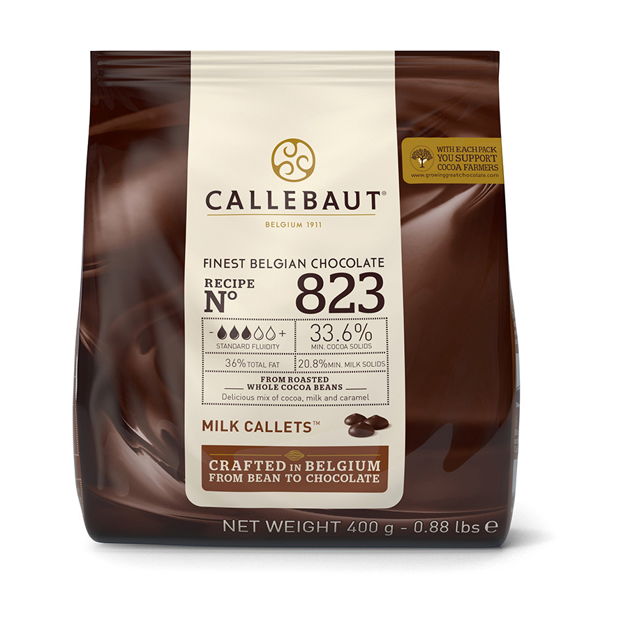 Молочный шоколад 33,6% какао, галеты (0,4кг)