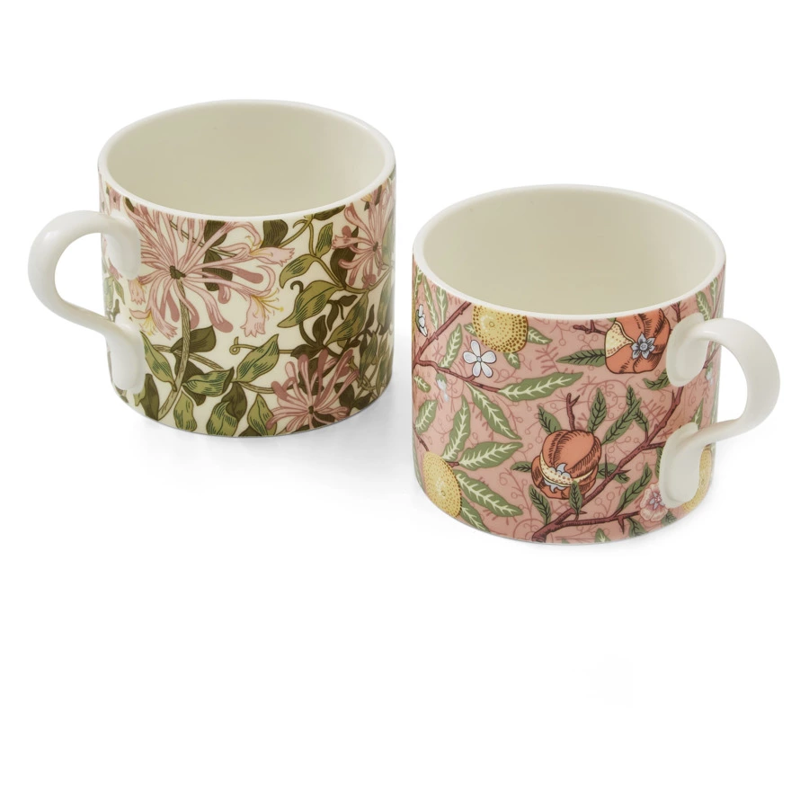 Набор кружек Spode Моррис и Ко Фрукты и жимолость 340 мл, 2 шт, фарфор, п/к