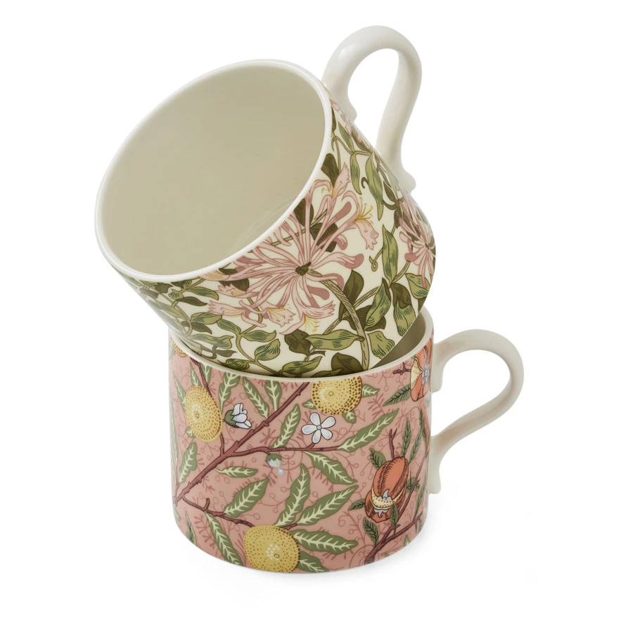 Набор кружек Spode Моррис и Ко Фрукты и жимолость 340 мл, 2 шт, фарфор, п/к