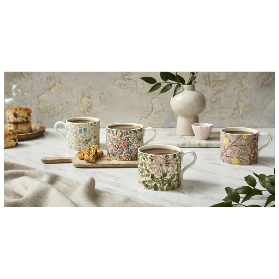 Набор кружек Spode Моррис и Ко Фрукты и жимолость 340 мл, 2 шт, фарфор, п/к