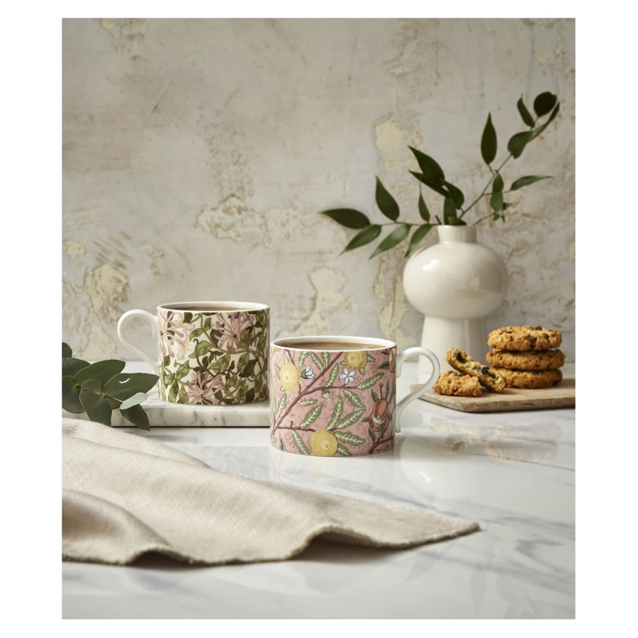 Набор кружек Spode Моррис и Ко Фрукты и жимолость 340 мл, 2 шт, фарфор, п/к