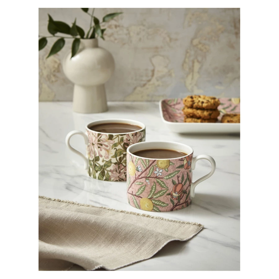 Набор кружек Spode Моррис и Ко Фрукты и жимолость 340 мл, 2 шт, фарфор, п/к