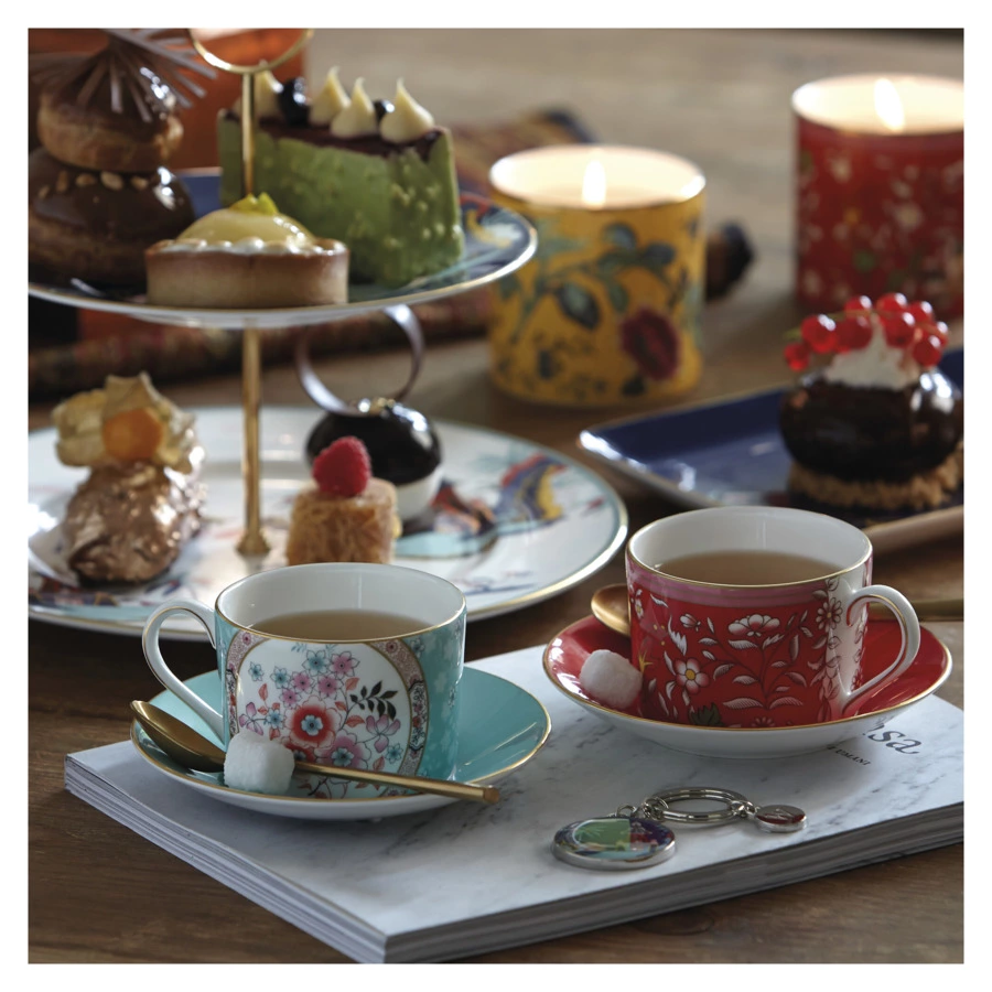 Набор чашек чайных с блюдцами Wedgwood Вандерласт 150 мл, 4  шт, фарфор