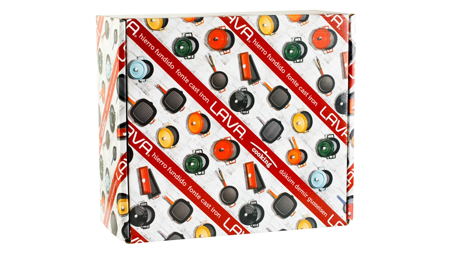 Казан с крышкой LAVA d30 см, 6 л, чугун, стекло - купить за 11495