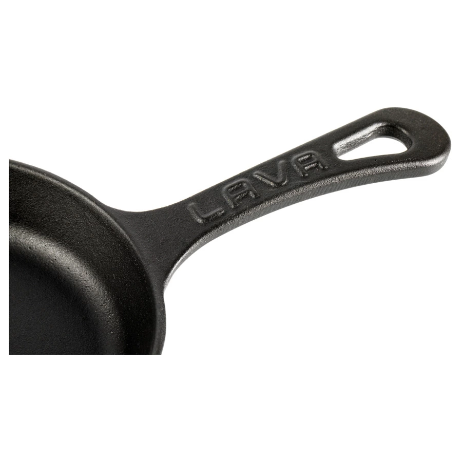 Сковорода порционная на подставке LAVA d16 см, 0,2 л, чугун, бук