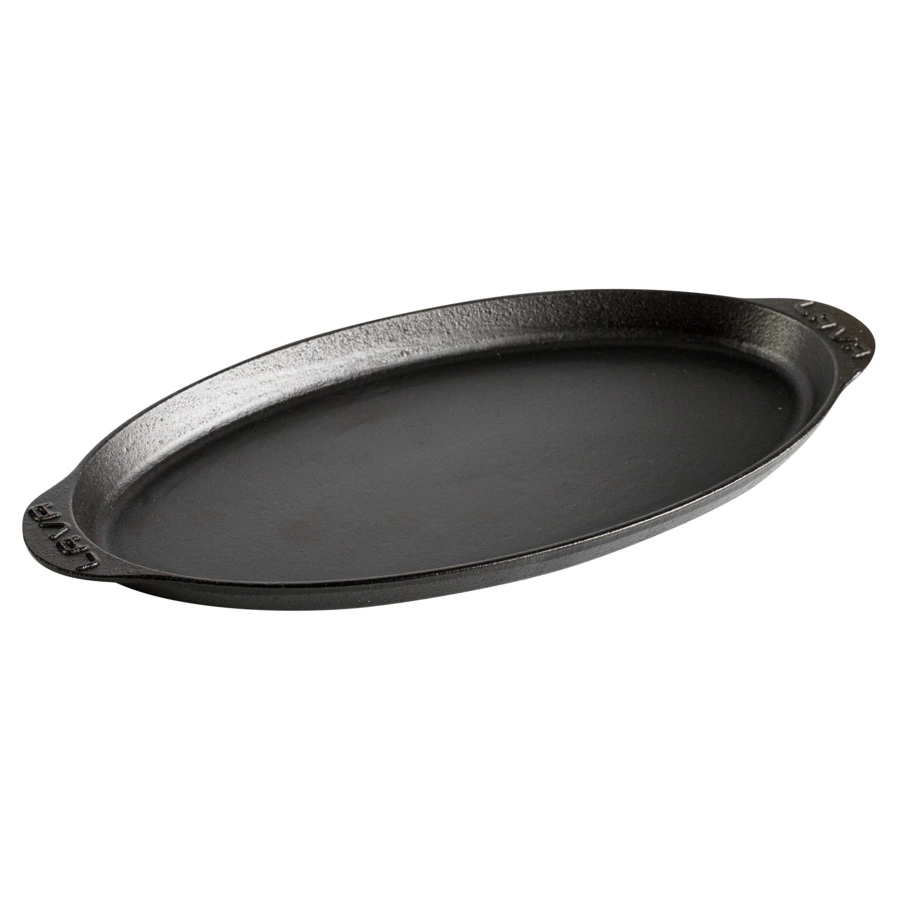 Форма овальная для рыбы на подставке LAVA 15х29 см,чугун, бук