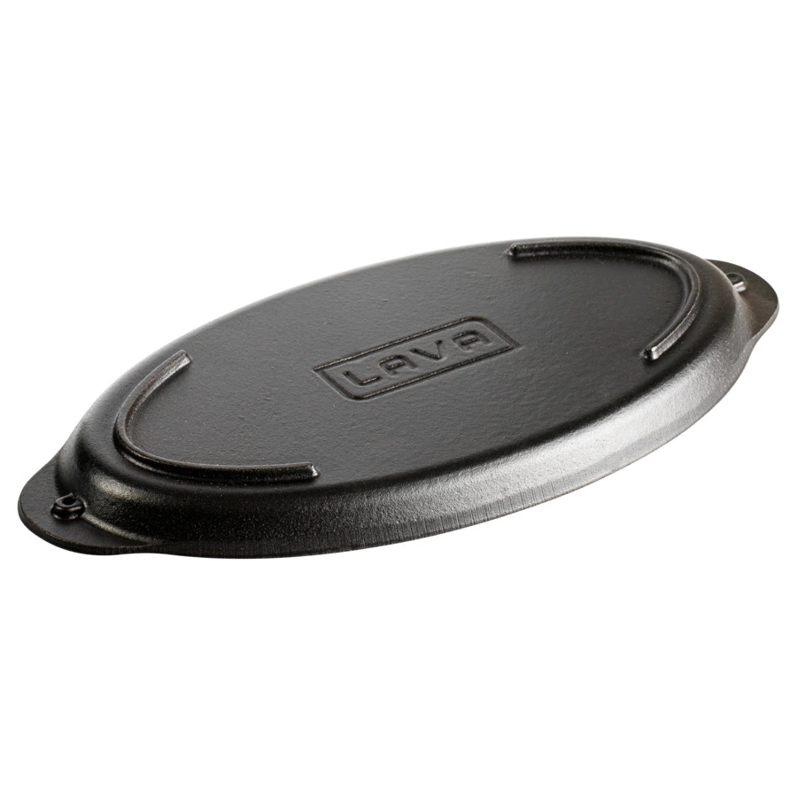 Форма овальная для рыбы на подставке LAVA 15х29 см,чугун, бук