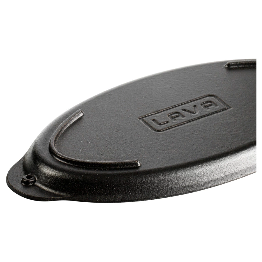 Форма овальная для рыбы на подставке LAVA 15х29 см,чугун, бук