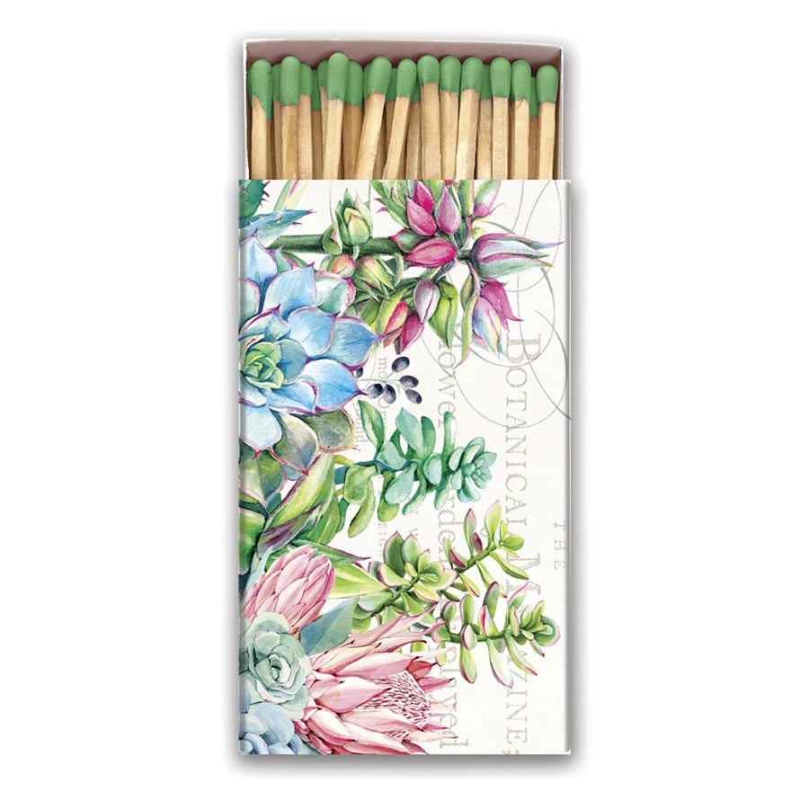 Коробок спичек Michel Design Works Розовый кактус 50шт, 11х6х2см