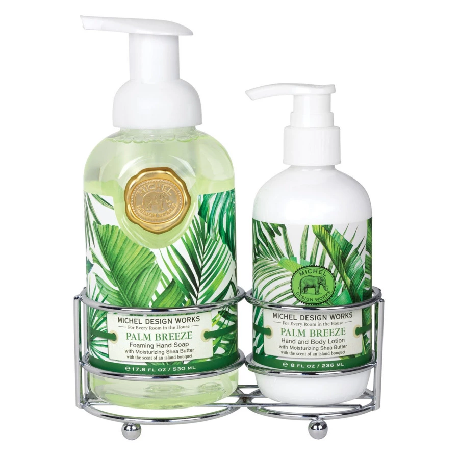 Набор косметический Michel Design Works Шуршание пальмовых ветвей, мыло-пенка 530 мл; лосьон 236 мл