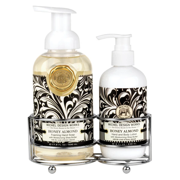 Набор косметический Michel Design Works Медовый Миндаль, мыло-пенка 530мл; лосьон  236мл