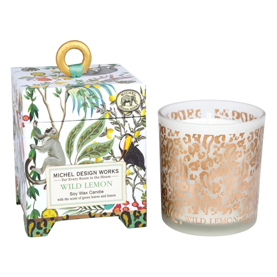 Свеча ароматическая Michel Design Works Дикий лимон 8х8х10см