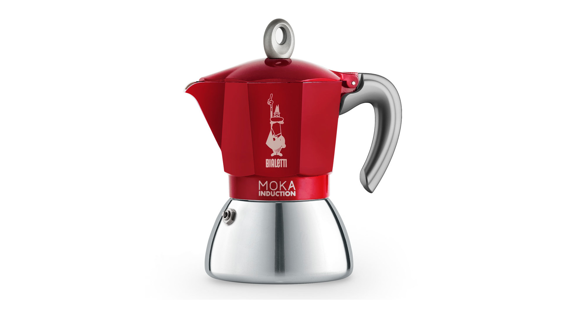 Кофеварка гейзерная на 6 чашек Bialetti Moka Induction, красная, сталь -  купить за 11490 руб. в Москве | WILLIAMS OLIVER