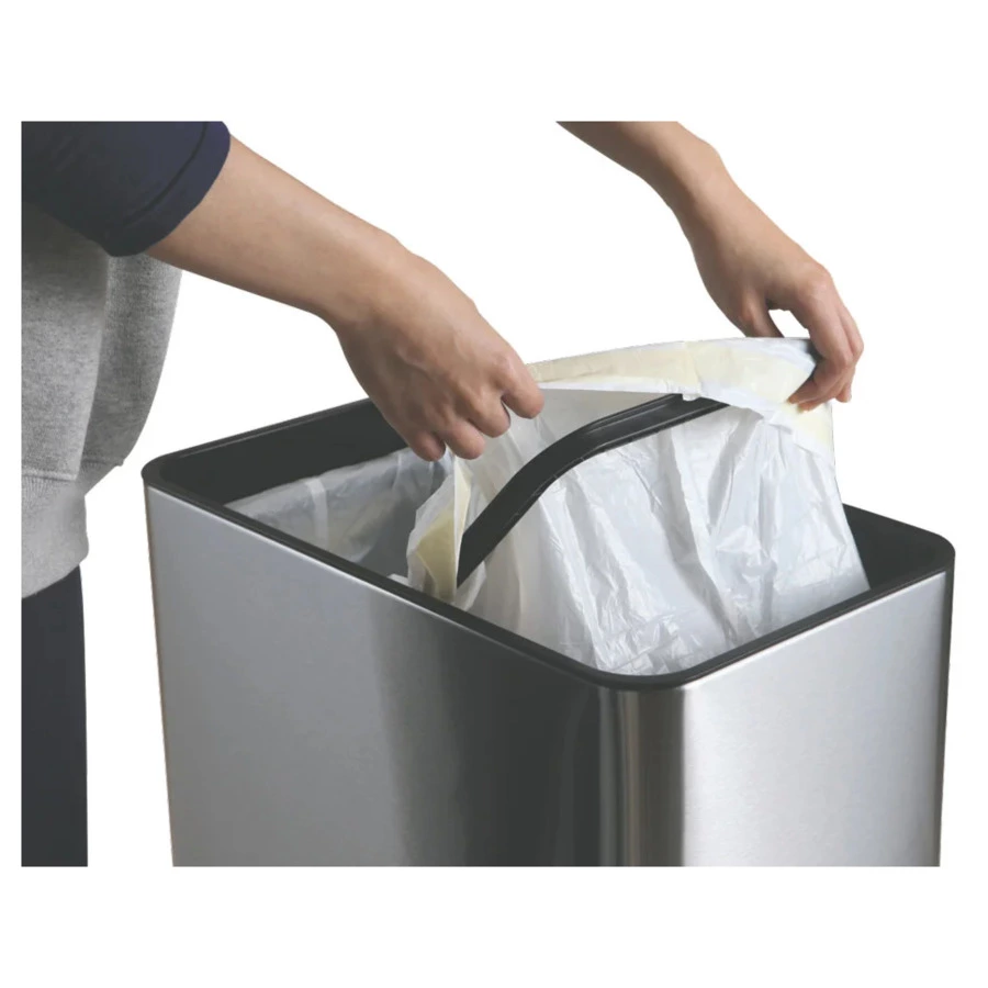 Ведро для мусора сенсорное EKO Mirage 80 л, сталь нержавеющая, черный сатин