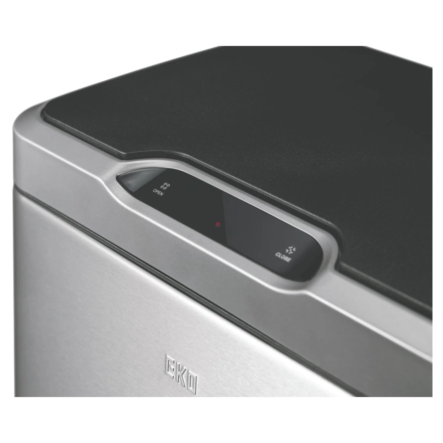 Ведро для мусора сенсорное EKO Mirage 80 л, сталь нержавеющая, черный сатин