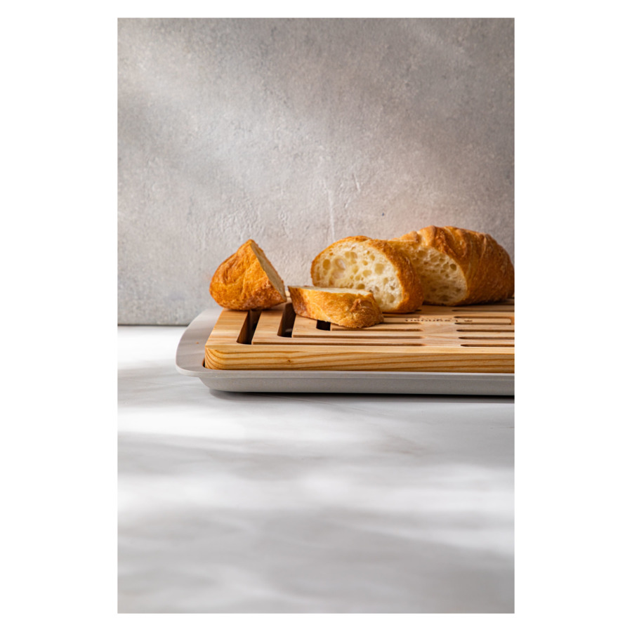 Доска для хлеба Legnoart Vitto 36х26,8х3,5 см, ясень/древесный композит, светлая