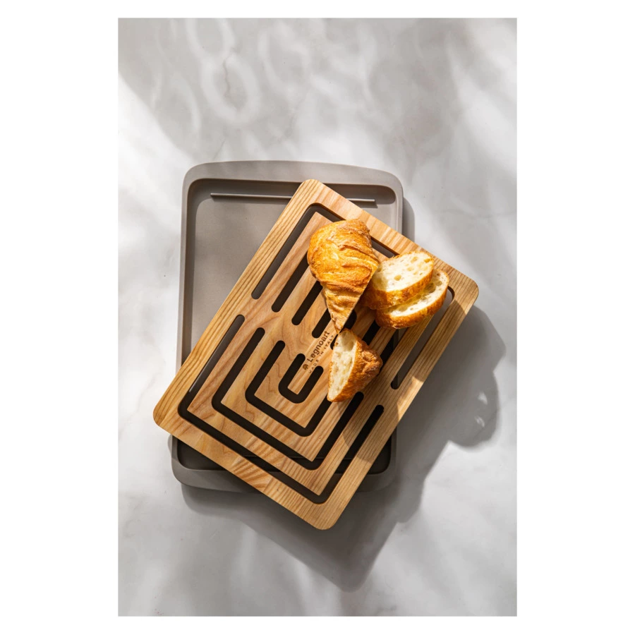 Доска для хлеба Legnoart Vitto 36х26,8х3,5 см, ясень/древесный композит, светлая