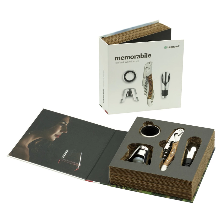 Набор винных аксессуаров Legnoart Memorable, 4 предмета, п/к