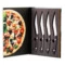 Набор ножей для стейка и пиццы Legnoart Napoli, 4 шт, ручка из темного дерева, п/к
