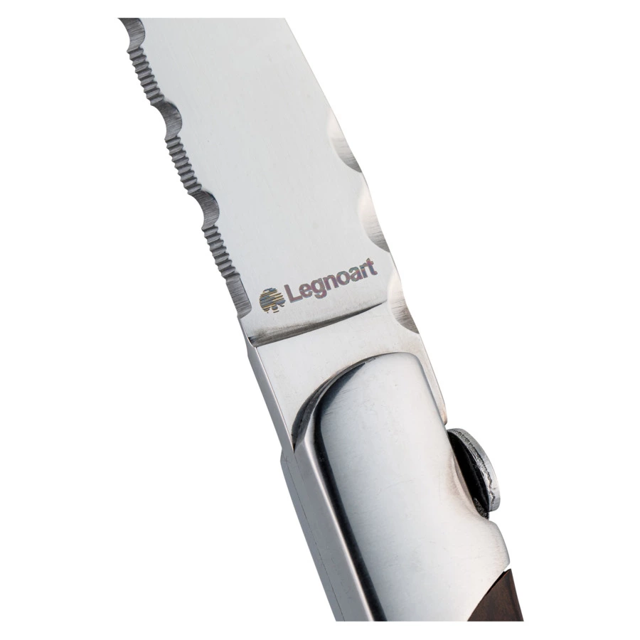 Набор ножей для стейка Legnoart Fassona 4 шт, ручка из темного дерева, п/к