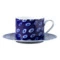 Чашка чайная с блюдцем ИФЗ Соло Реки России Амур 265 мл, фарфор твердый