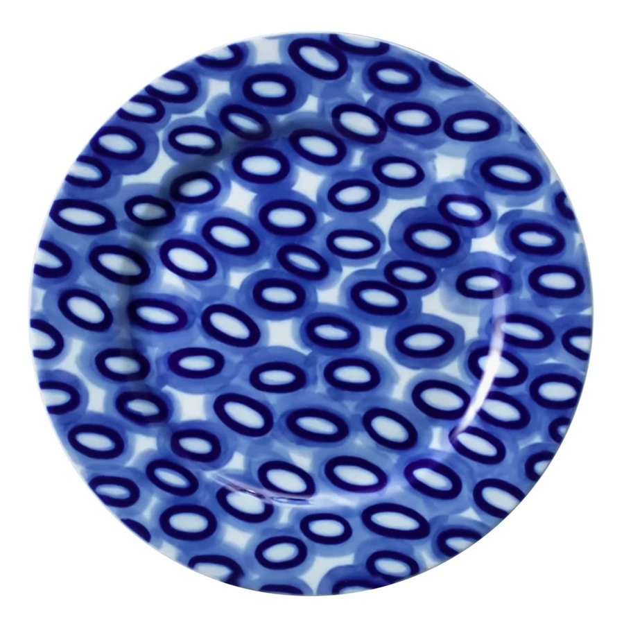 Тарелка обеденная ИФЗ Реки России Лена 21,5 см, фарфор твердый