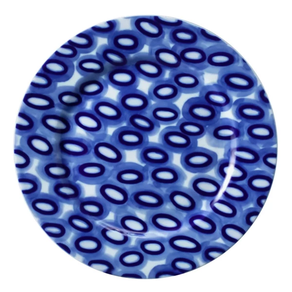 Тарелка обеденная ИФЗ Реки России Лена 21,5 см, фарфор твердый