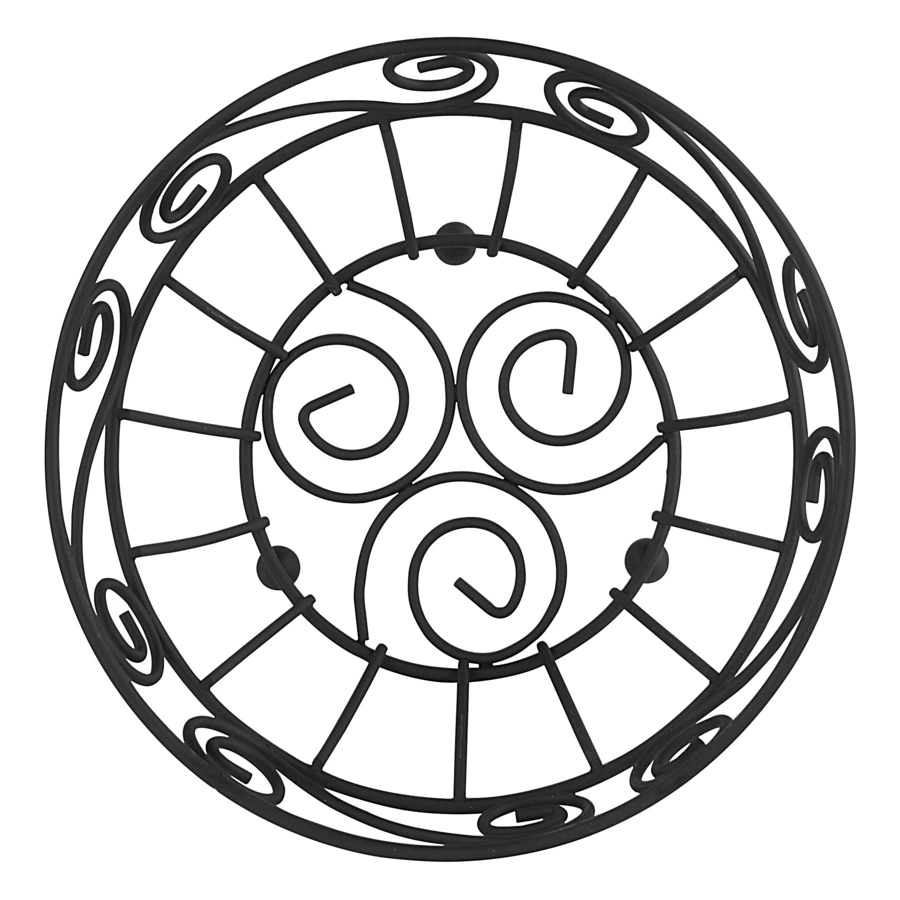 Корзинка для фруктов Spectrum Scroll 26 см, черная