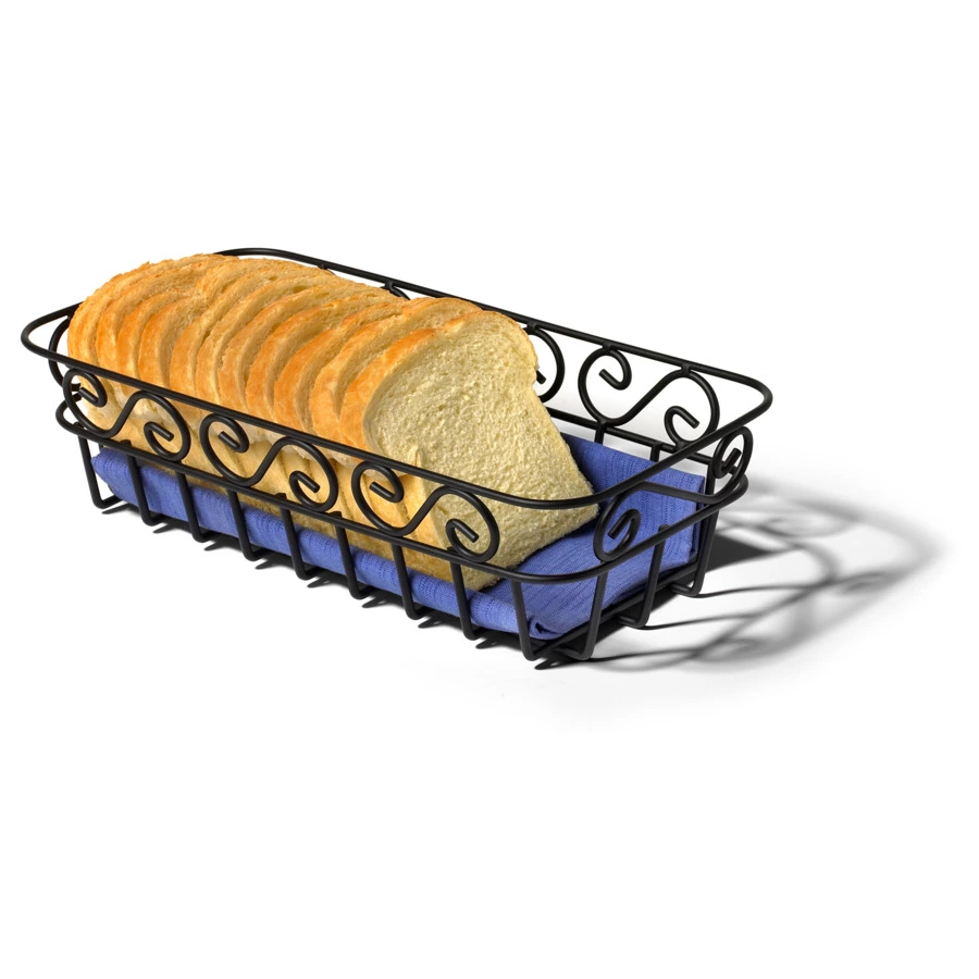 Корзинка для хлеба Spectrum Scroll33 см, черная