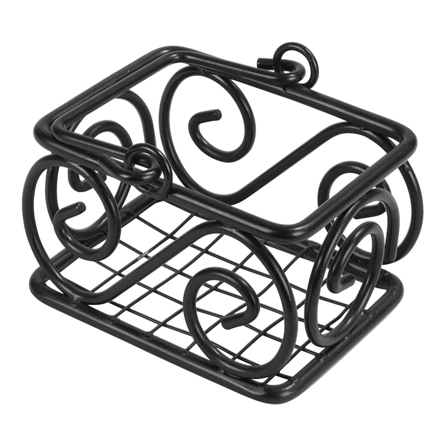 Подставка для чая и сахара Spectrum Scroll 6,3х7,6х7,6 см, черная