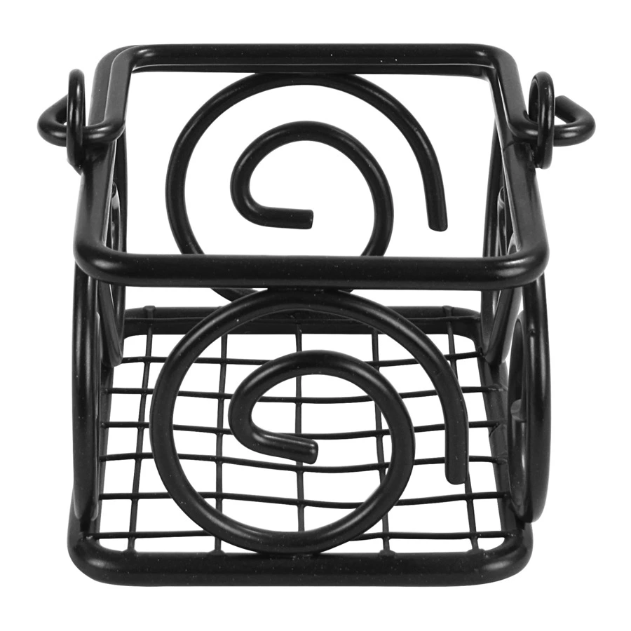 Подставка для чая и сахара Spectrum Scroll 6,3х7,6х7,6 см, черная