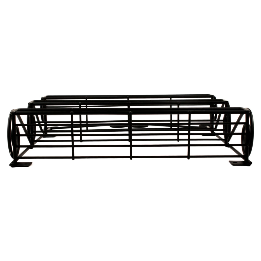 Подставка для специй настенная 3 секции Spectrum Scroll 38,7 см, черная