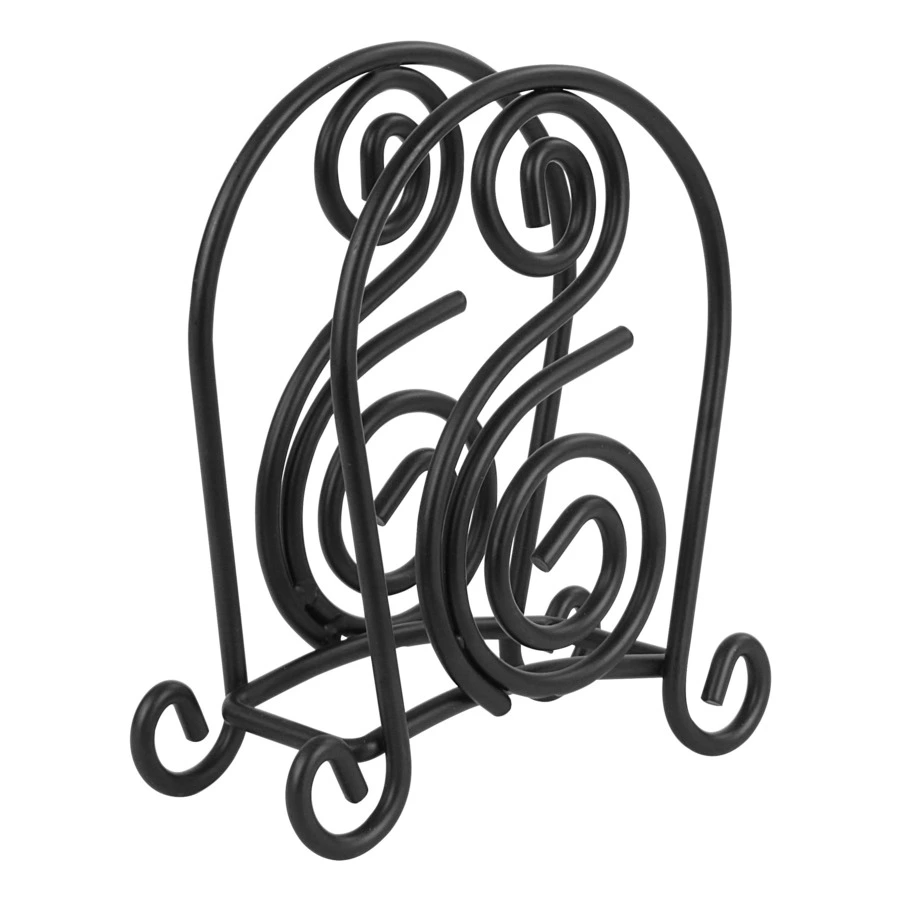 Салфетница Spectrum Scroll 17х14,6х6,3 см, черная