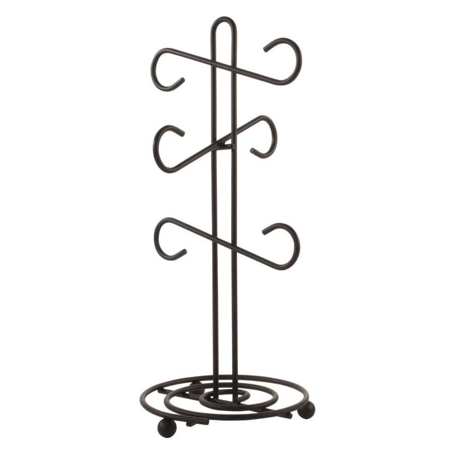 Подставка для 6 кружек Spectrum Scroll 39,3 см, черная