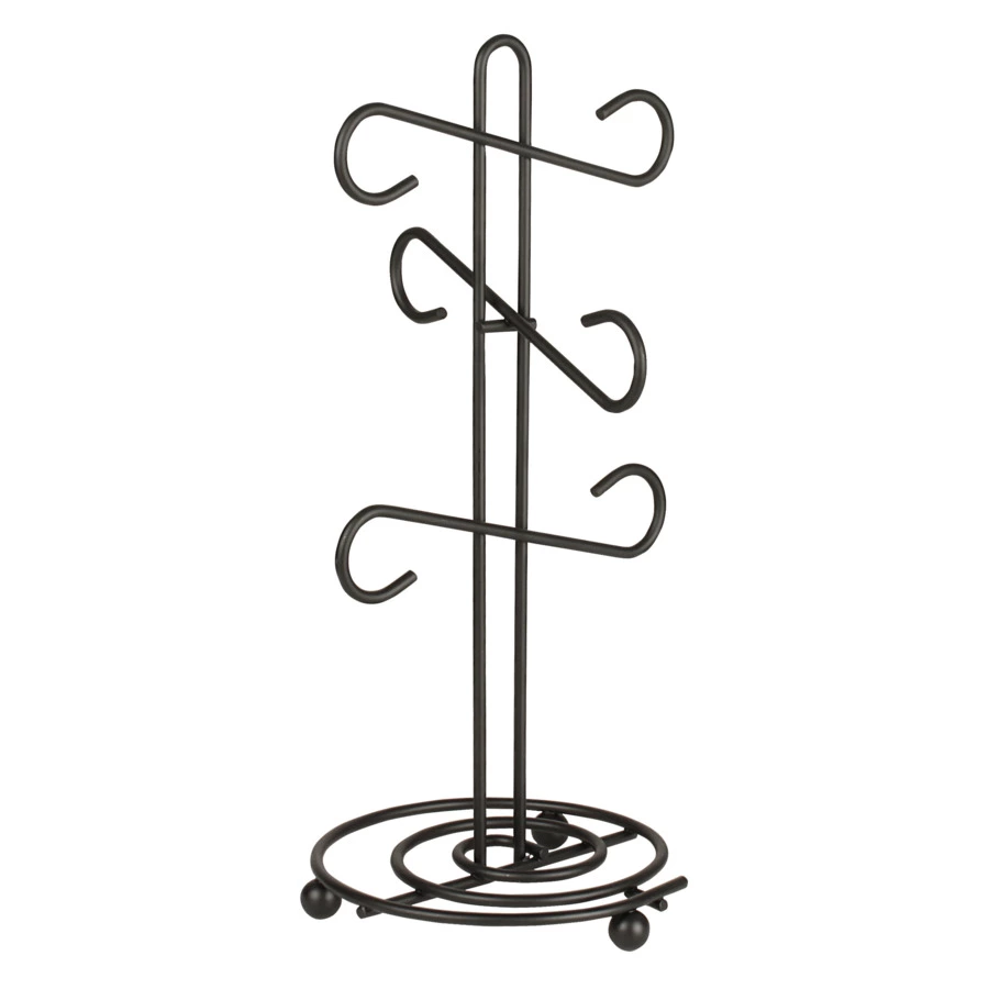 Подставка для 6 кружек Spectrum Scroll 39,3 см, черная