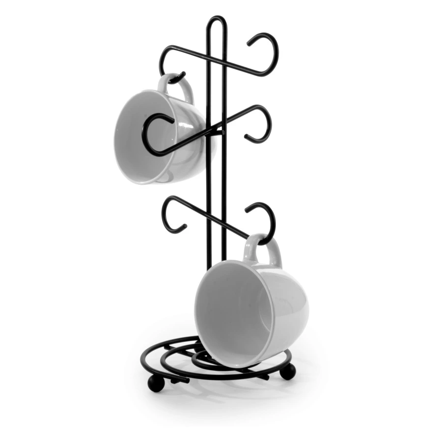 Подставка для 6 кружек Spectrum Scroll 39,3 см, черная