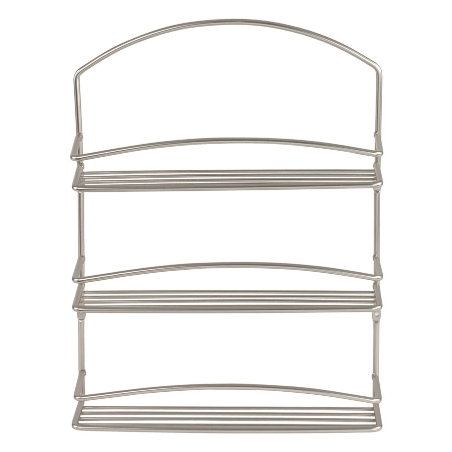 Подставка для специй настенная 3 секции Spectrum Euro 40,6 см, сатин никель