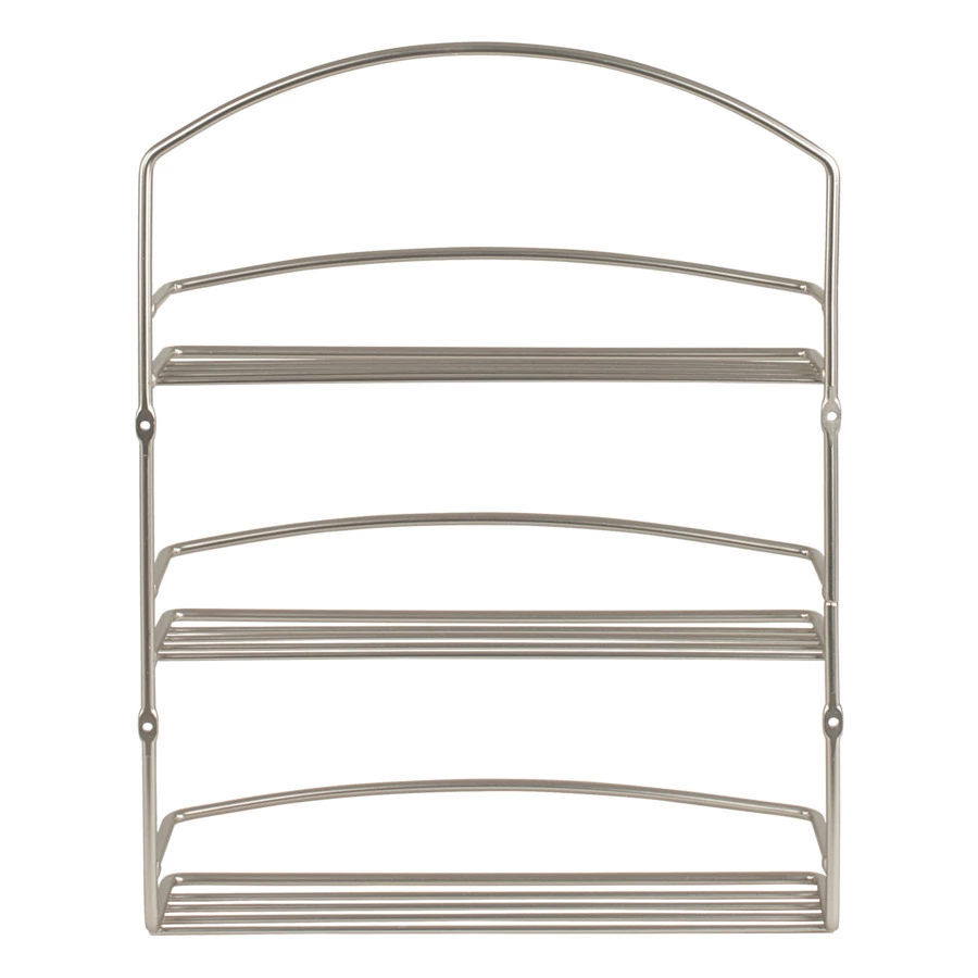 Подставка для специй настенная 3 секции Spectrum Euro 40,6 см, сатин никель