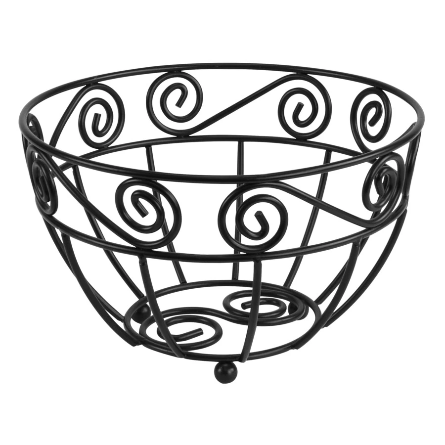 Корзинка для фруктов Spectrum Scroll 21 см, черная