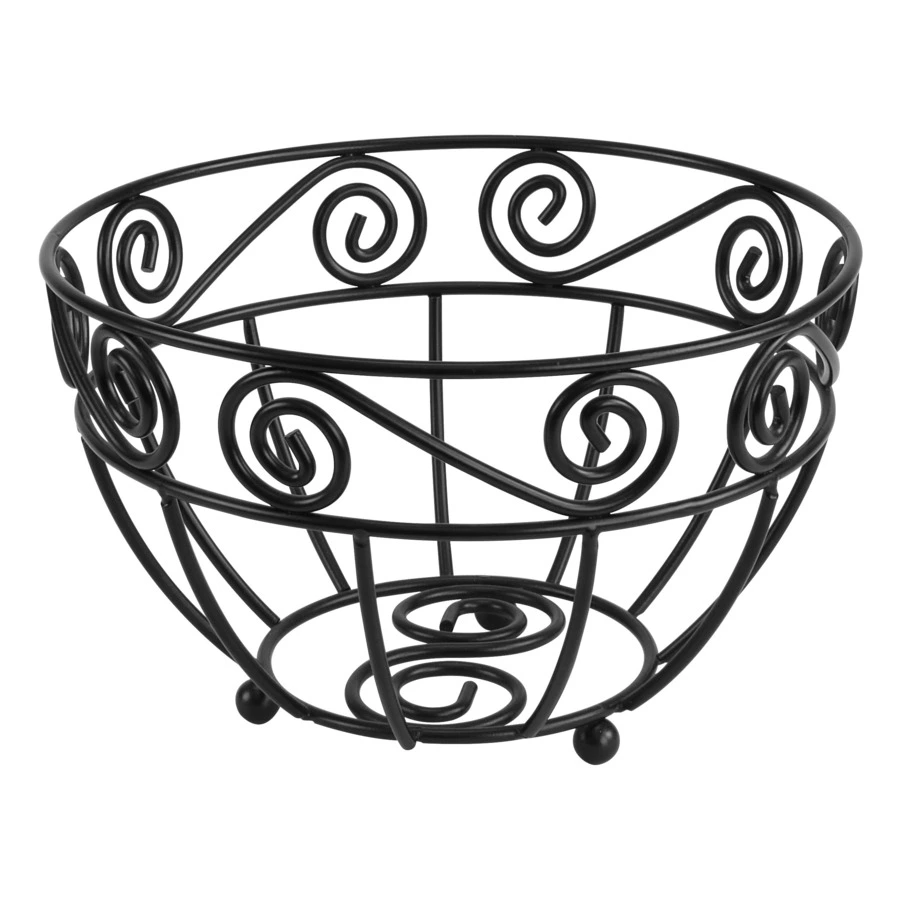 Корзинка для фруктов Spectrum Scroll 21 см, черная