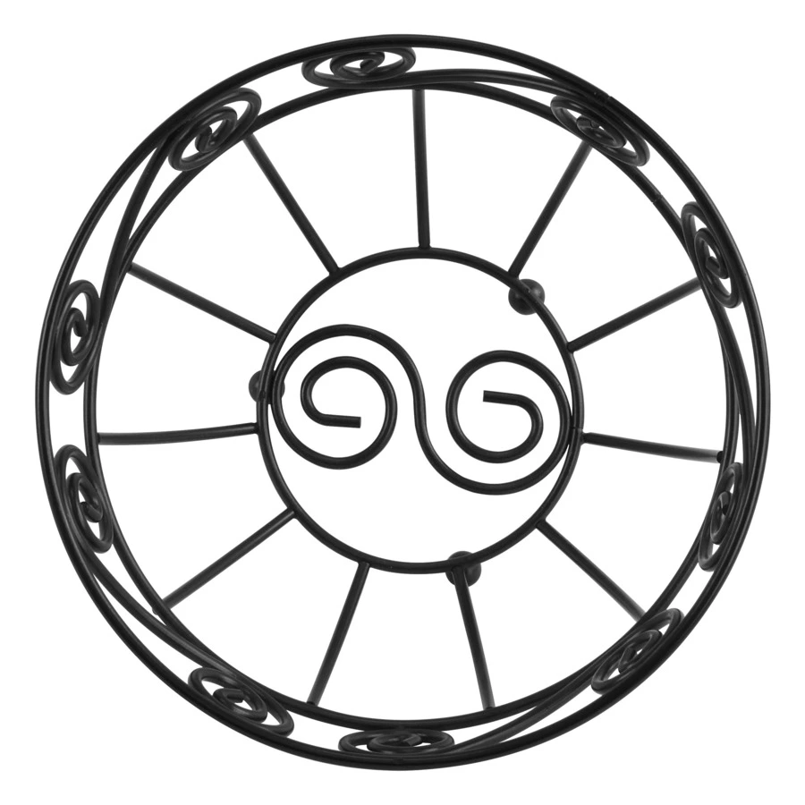 Корзинка для фруктов Spectrum Scroll 21 см, черная