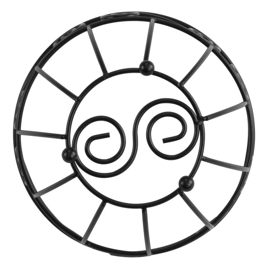 Корзинка для фруктов Spectrum Scroll 21 см, черная