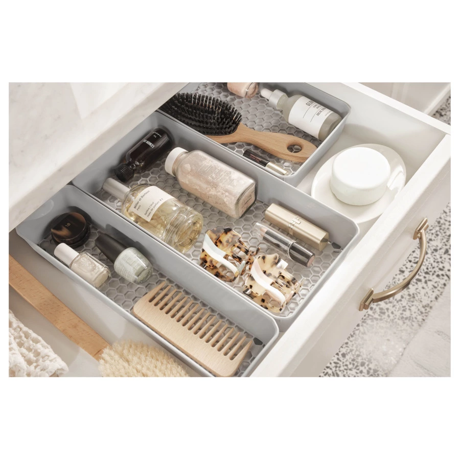 Лоток для столовых приборов Spectrum Hexa 15х23 см, серый