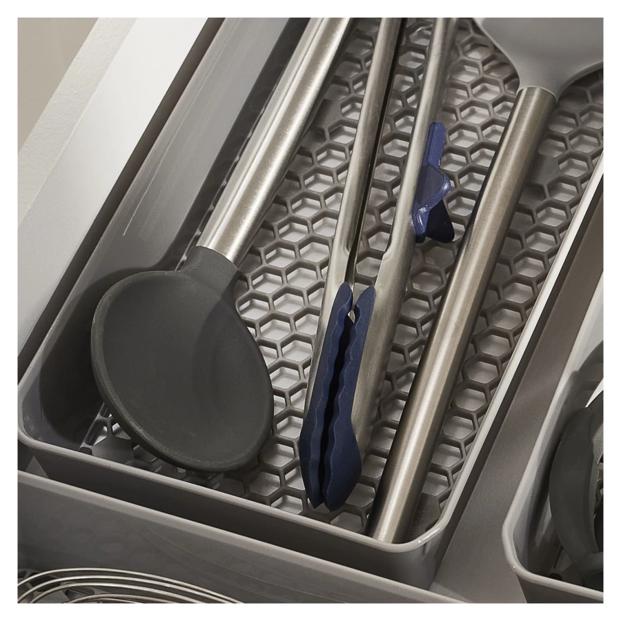 Лоток для столовых приборов Spectrum Hexa 15х23 см, серый