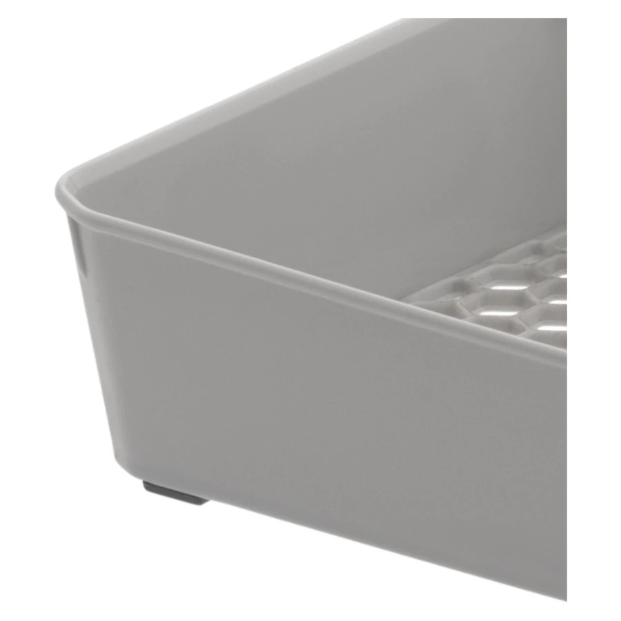 Лоток для столовых приборов Spectrum Hexa 15х23 см, серый