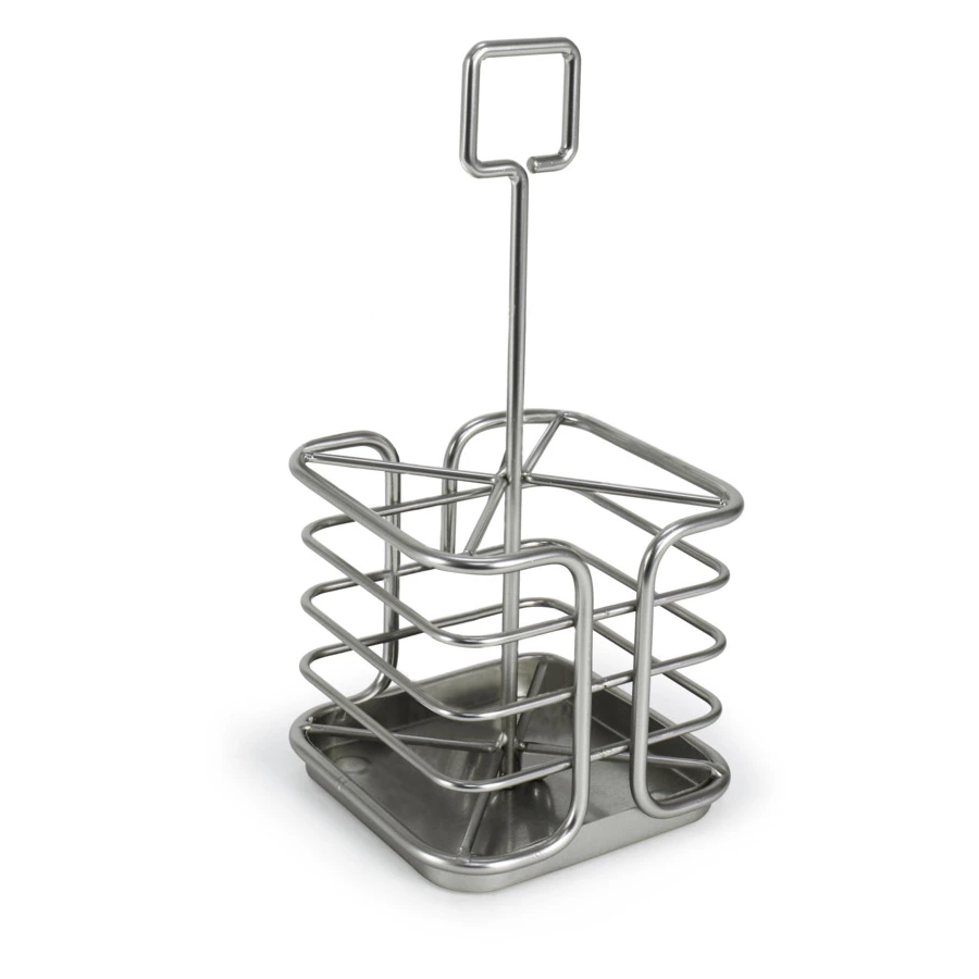 Подставка для столовых приборов Spectrum Euro 12,5х12,5 см, сатин никель