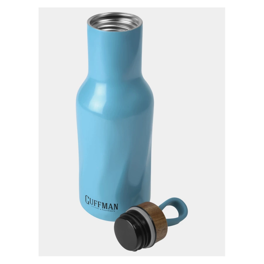 Термос Guffman Wave 530 мл, сталь нержавеющая, голубой перламутр, п/к