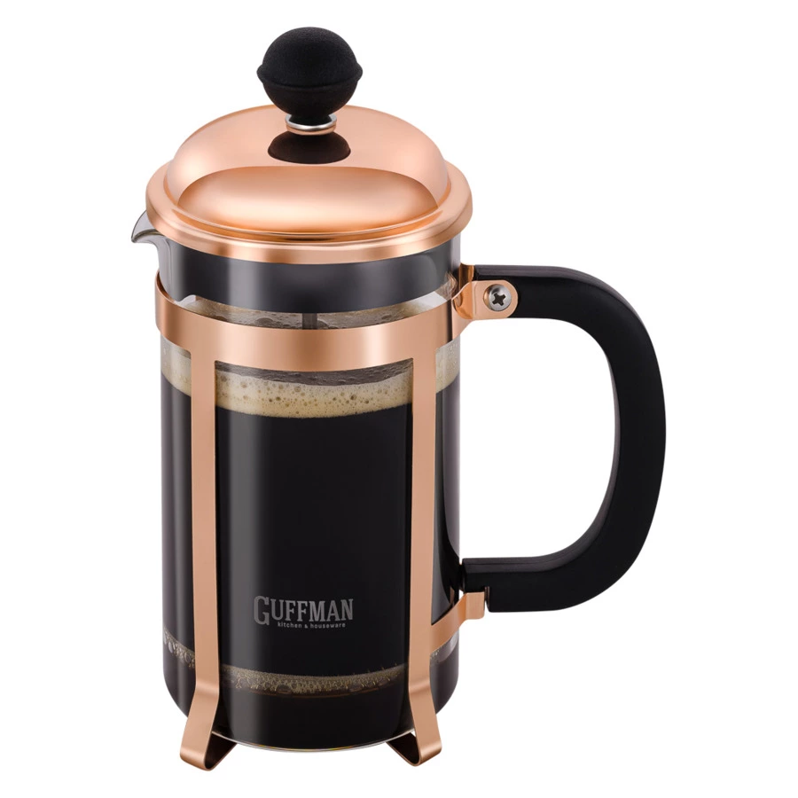 Френч-пресс Guffman Rose Gold 600 мл, сталь нержавеющая, п/к