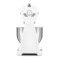 Миксер планетарный SMEG SMF03WHEU, 800 Вт, чаша стальная 4,8л, 3 насадки, алюминий литой, белый