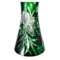 Ваза для цветов ГХЗ Падающие лепестки 33 см, хрусталь, зеленая
